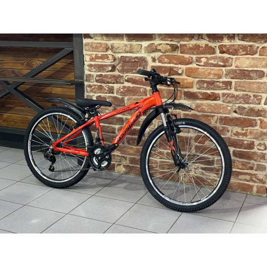 Велосипед Novatrak EXTREME 24" алюм. рама 13" террактовый, TY200/EF41/TZ500/TZ500-7 V-brake