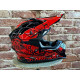 Шлем мото GTX 632S (M) #2 black/red детский (51-52)