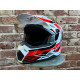 Шлем мото HIZER J6801 (XL) #5 white/red