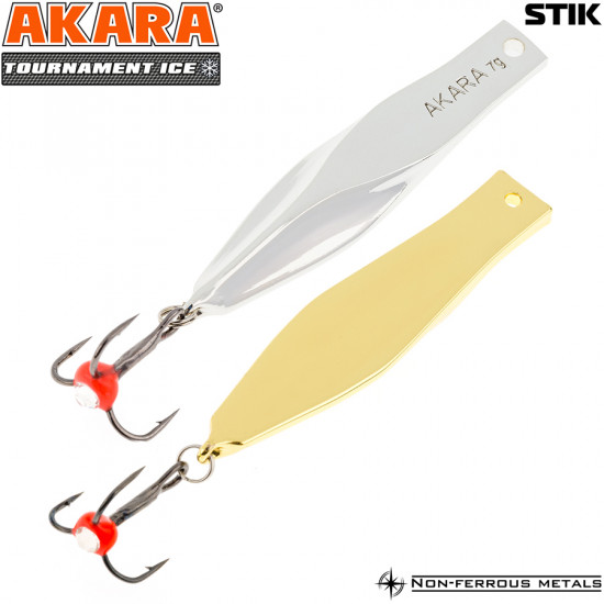 Блесна зим. Akara Tournament Ice Stik 50 7 гр. SIL/GO