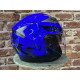 Шлем мото HIZER B208 (S) #3 blue/black (2 визора)