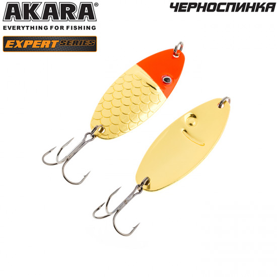 Блесна колеб. Akara Expert Черноспинка 65 мм 15 гр. 3/GO