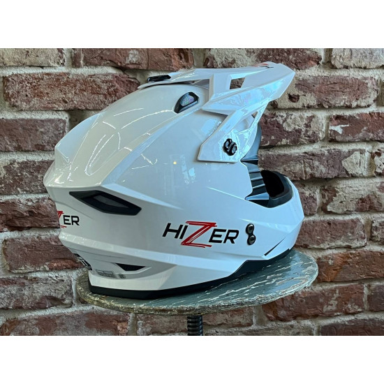Шлем мото HIZER J6801 (L) #2 white