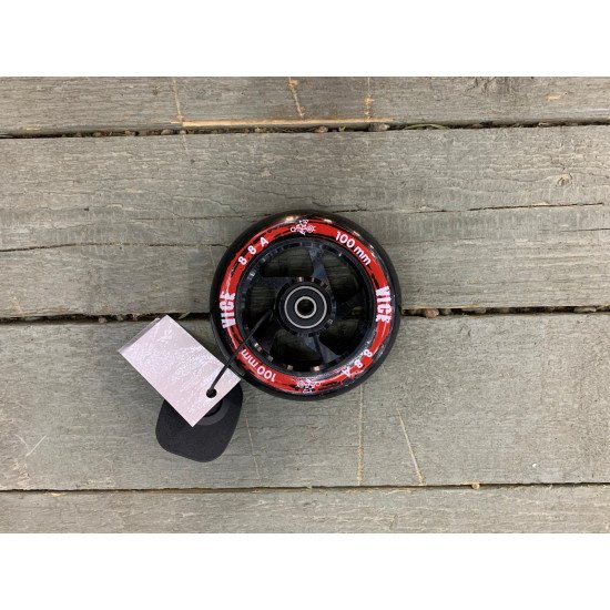 Колесо vice al 100 mm черный красный