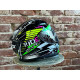 Шлем мото GTX 578S (S) #1 black/fluo green yellow подростковый