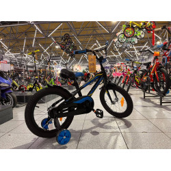 Велосипед NOVATRACK 16" DODGER алюм. черный, тормоз нож, полная защита цепи, короткие крылья
