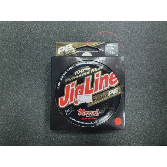 Шнур JigLine Ultra PE 0,09 мм, 6,1 кг, 100 м, рубин