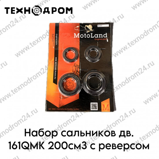 Набор сальников дв. 161QMK 200см3 с реверсом