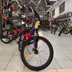 Велосипед 24" STELS Navigator-410 MD (12" Синий/Неоновый-красный) Велосипед 24" STELS Navigator-410 MD (12" Синий/Неоновый-красный)