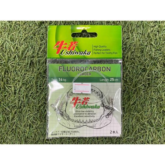 Поводок Ushiwaka Fluorocarbon UF2514, 14кг/25см, 2шт