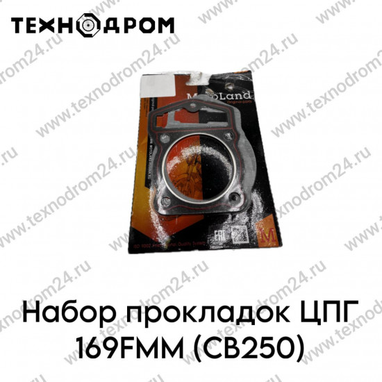 Набор прокладок ЦПГ 169FMM (CB250)