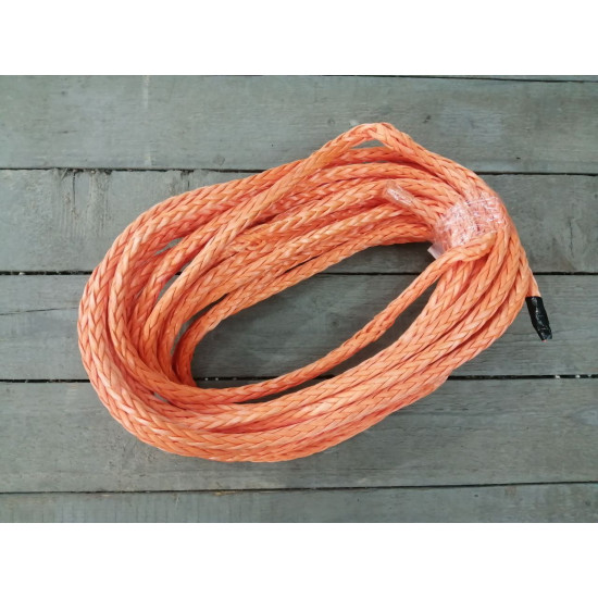 Трос для лебедки синтетический 10мм*1 метр (оранжевый)