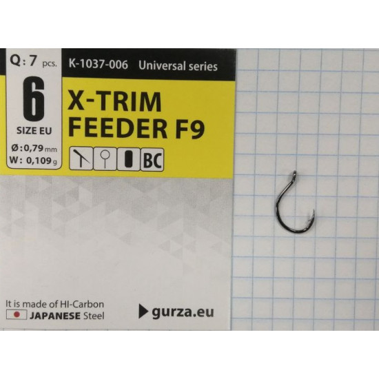 Крючки Gurza-X-TRIM FEEDER (F9) №6 BC (7шт/уп)