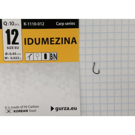 Крючки Gurza-IDUMEZINA Ring BN №12 (10шт/уп)