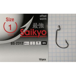 Крючки Saikyo BS-2312 BN №1 (10шт.) Крючки Saikyo BS-2312 BN №1 (10шт.)