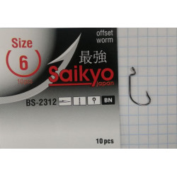 Крючки Saikyo BS-2312 BN №6 (10шт.) Крючки Saikyo BS-2312 BN №6 (10шт.)