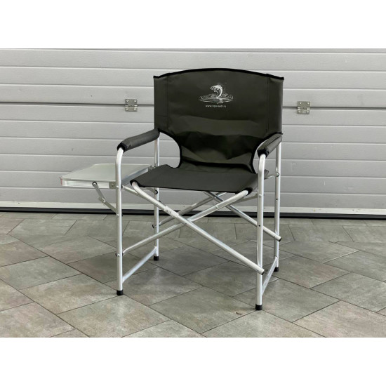 Кресло складное Кедр со столиком (пластик), алюминий, артикул AKS-06