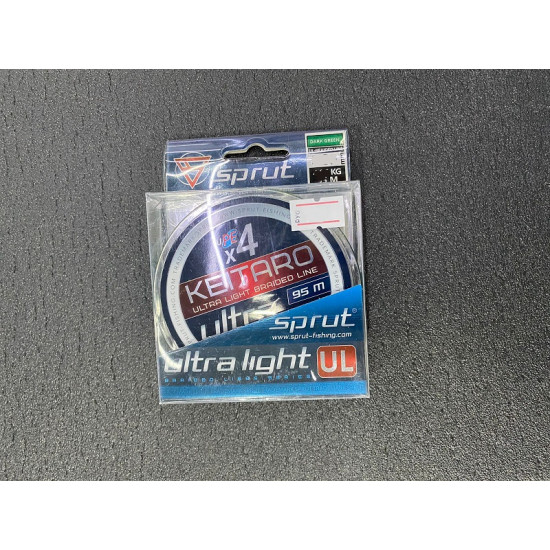 Шнур "Sprut" KEITARO Ultra Light Braided Line x4 (95m/Dark Green/0,08mm/7,45kg)