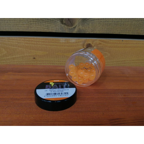 Искусств. насадка "ENERGY BAIT" ИКРА (L) д.9мм, цв. светло-оранж., ароматизир. (48шт)