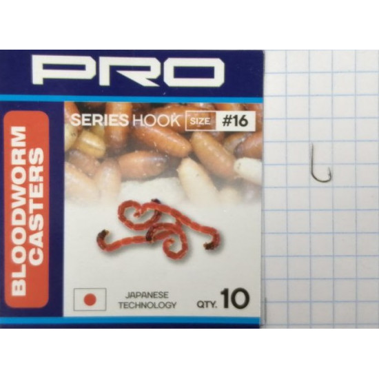 Крючок FLAGMAN Bloodworm Caster Pro №16 10шт