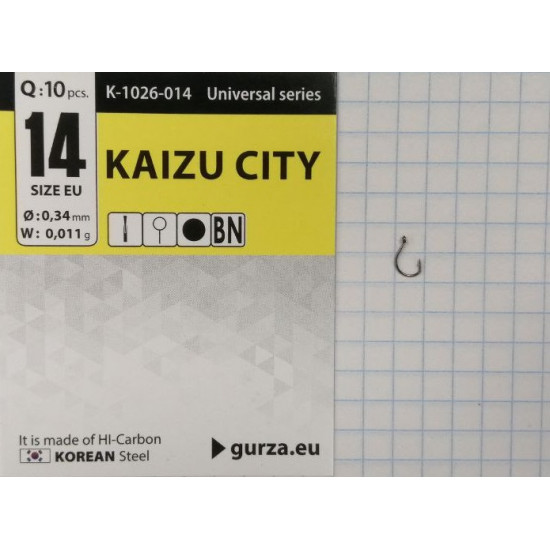 Крючки Gurza-KAIZU СITY №14 (10шт/уп)