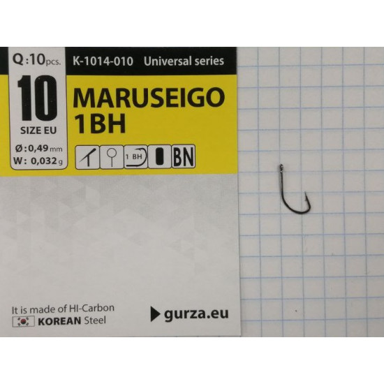 Крючки Gurza-MARUSEIGO 1BH RING BN №10 (10шт/уп)