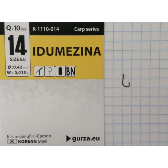 Крючки Gurza-IDUMEZINA Ring BN №14 (10шт/уп)