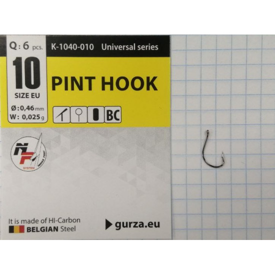 Крючки Gurza-PINT HOOK №10 BC (6шт/уп) NEW PACK