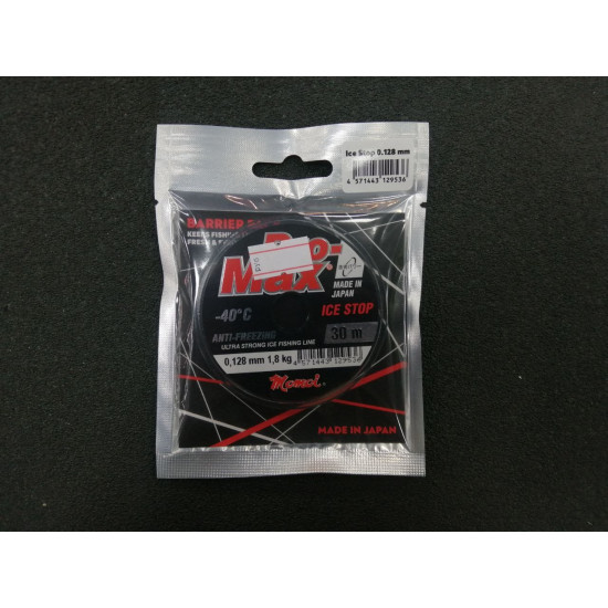 Леска Pro-Max Ice Stop 0,128 мм, 1,8 кг, 30 м, прозрачная, Barrier Pack