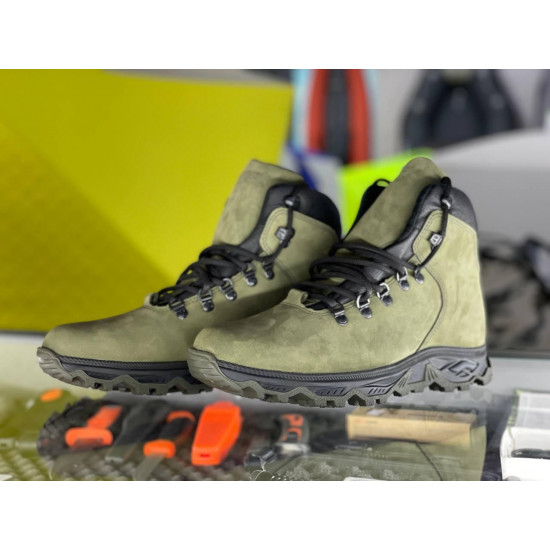 Ботинки мужские TREK Hiking7 зеленый (шерст.мех) (RU42;EU43;CM27)
