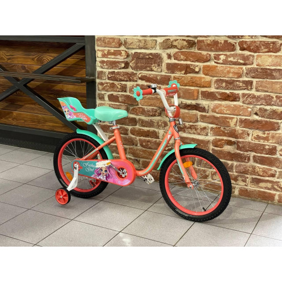 Велосипед 18" Graffiti Fashion Girl, цвет персиковый/тиффани