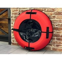 Тюбинг Snowstorm модель BZ-110 FULL RED 110 см, красный с черным Тюбинг Snowstorm модель BZ-110 FULL RED 110 см, красный с черным