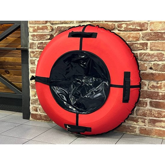 Тюбинг Snowstorm модель BZ-110 FULL RED 110 см, красный с черным