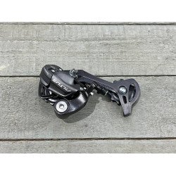 Переключатель задний Shimano Altus, M370, SGS, 9 скоростей, крепление на болт, черный