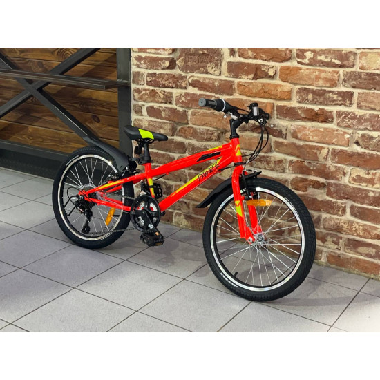 Велосипед NOVATRACK 20" RACER, красный, сталь, 12 скор., Microshift Power V-Brake Велосипед NOVATRACK 20" RACER, красный, сталь, 12 скор., Microshift Power V-Brake