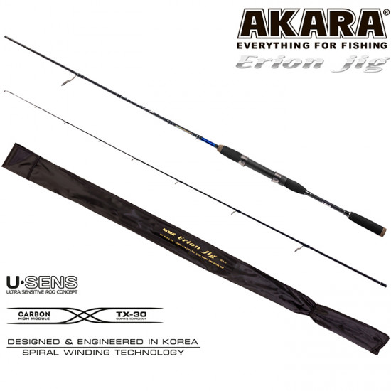 Спиннинг шт. уг. 2 колена Akara Erion Jig TX-30 (5-25) 2,48м