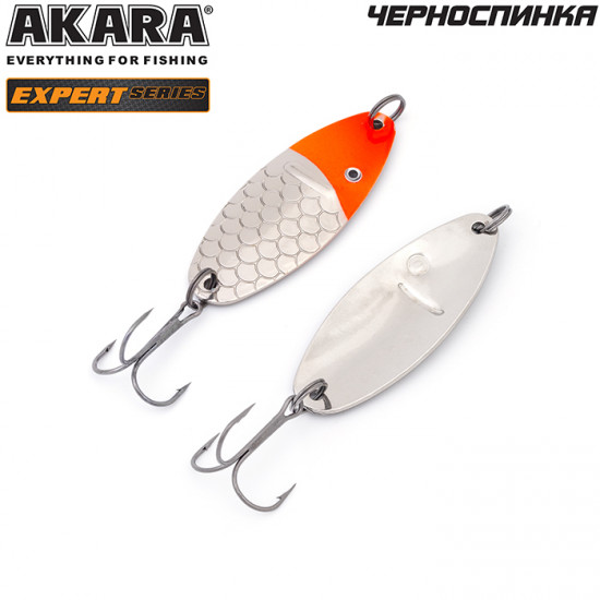 Блесна колеб. Akara Expert Черноспинка 65 мм 15 гр. 3/SIL