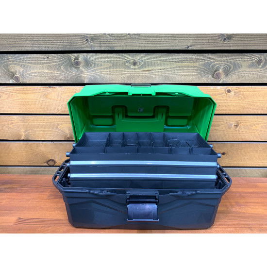 Ящик для снастей Tackle Box трехполочный NISUS зеленый (N-TB-3-G)