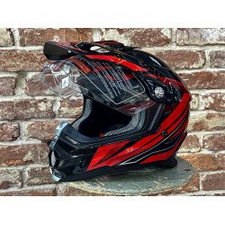 Шлем мото HIZER B6196-1 (L) #4 black/red Шлем мото HIZER B6196-1 (L) #4 black/red