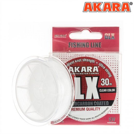 Леска Akara GLX Premium Clear 30 м 0,20 прозрачная