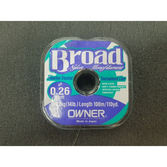 Леска OWNER Broad (100m) 0,26mm / 6,2kg ow-56013-0.26