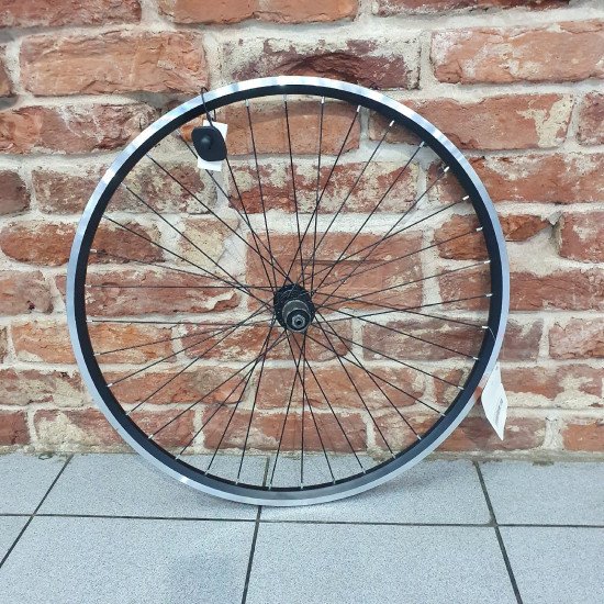 Обод 27,5" TRIX задний ал. дв., черн., втулка: ал. касс.8-10 ск. эксц.черн., спица черн.