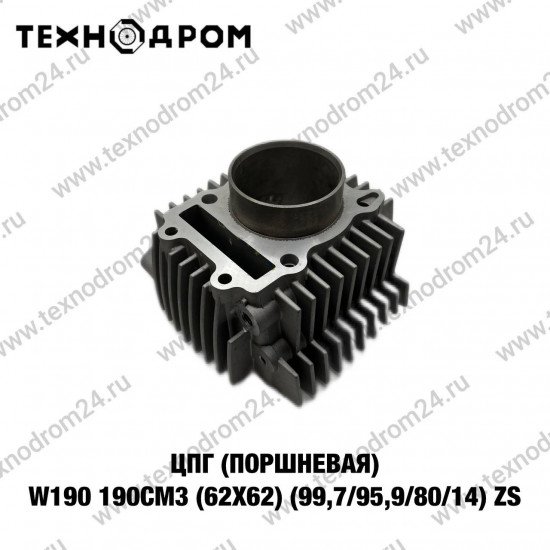 ЦПГ (поршневая) W190 190см3 (62х62) (99,7/95,9/80/14) ZS