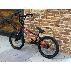 Велосипед Stark'25 Madness BMX 3 бордовый/оранжевый/черный