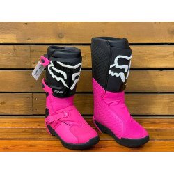 Мотоботы подростковые Fox Comp Youth Boot Black/Pink Y5