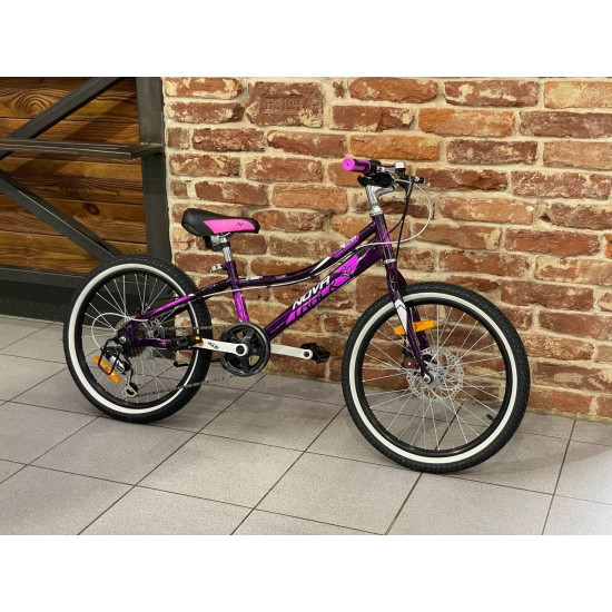 Велосипед NOVATRACK 20" ALICE пурпурный,стал.рама, 6 скор., Shimano TY21/Microshift TS38,диск.тормоз